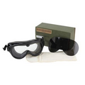 Genuine G.I. Sun Wind & Dust Goggles W/ Ballistic Lens